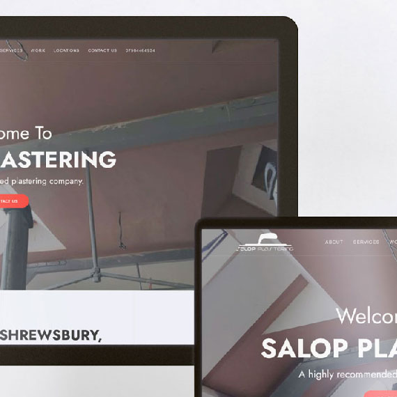Salop Plastering One Page Website